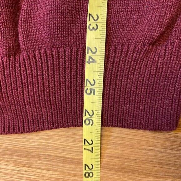 Ben Sherman All Cotton Red Long Sleeve Crew Neck Pullover Sweater Mens Medium - Picture 9 of 10
